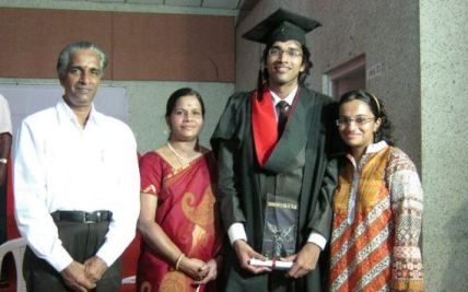Sriram Venkitaraman with his Family