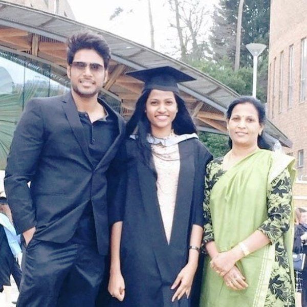 Sundeep Kishan with His Sister and Mother
