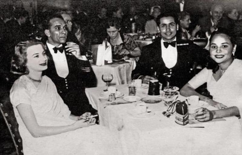 Sylvia (from left), Lt Commander John Pereira, Kawas Nanavati and Joyce Pereira at the Pigalle Club in Piccadilly in London in 1952