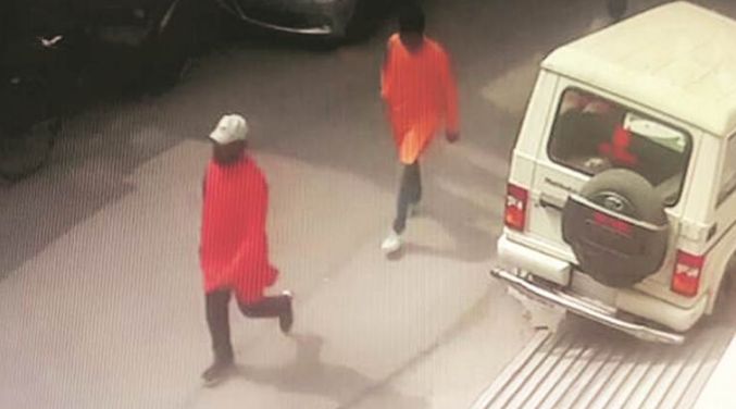 A CCTV footage of assassins of Kamlesh Tiwari