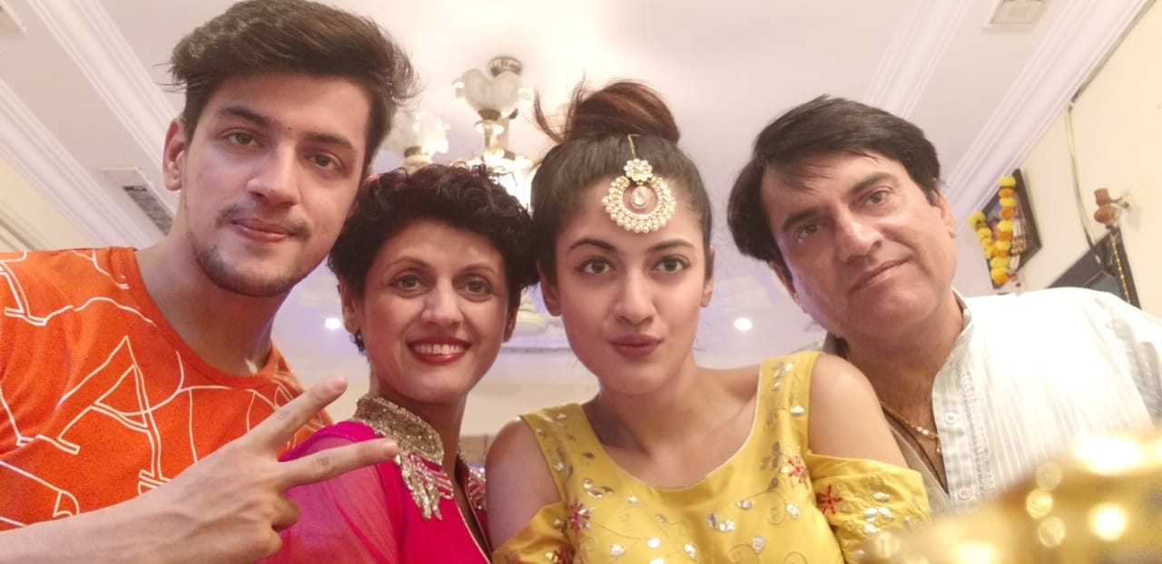 Aditi Sharma with her family