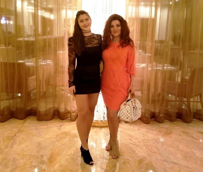 Bianca Andreescu with her mother Maria Andreescu