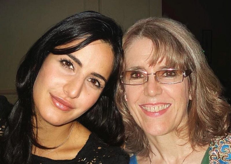 Katrina Kaif, with her mother, Suzanne Turquotte