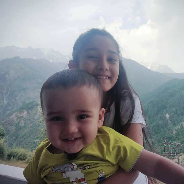 Maisha Dixit with Her Brother