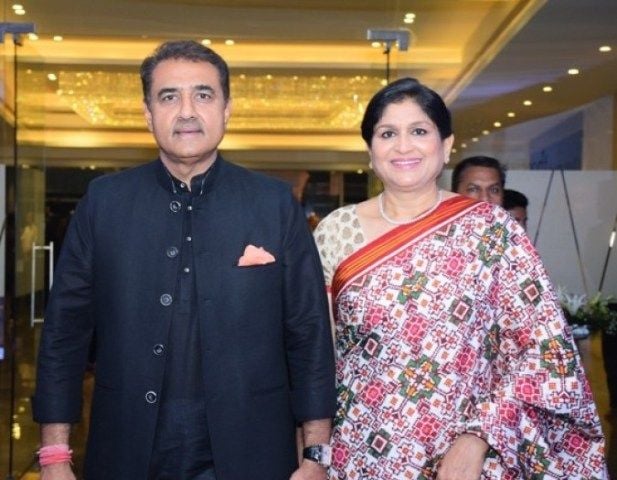 Praful Patel with his wife