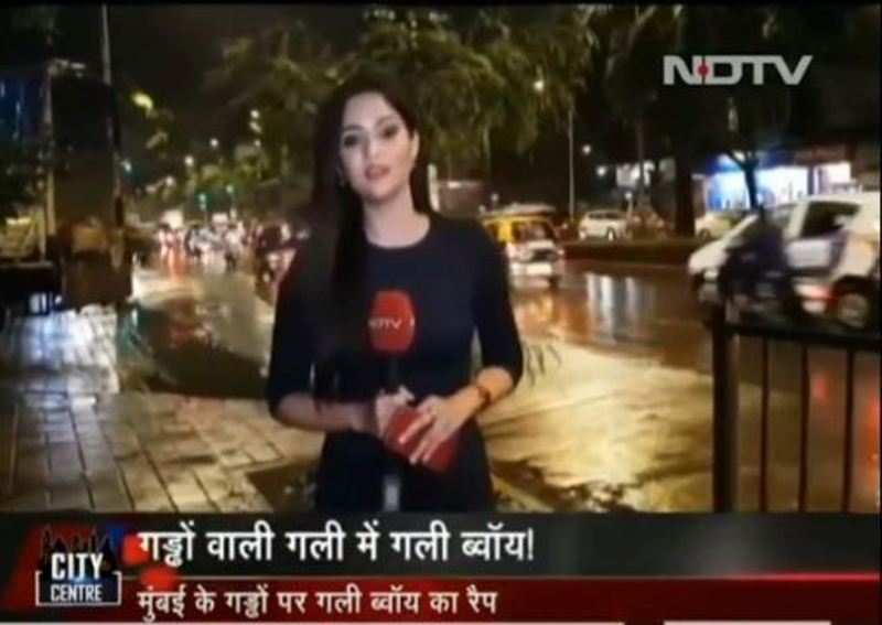 Puja Bharadwaj Reporting for NDTV India