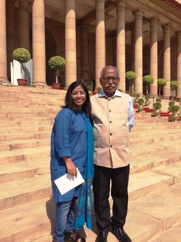 Sunitha Krishnan with Her Father