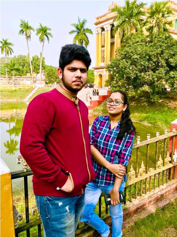 Adriz Ghosh with His Sister