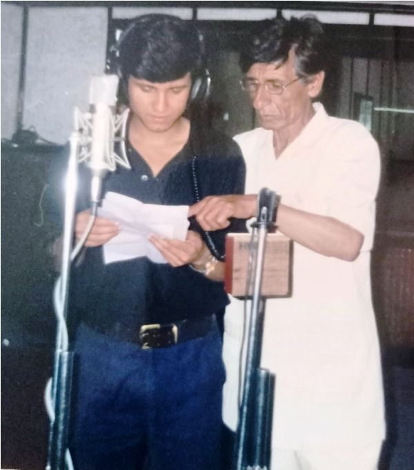 An Old Picture of Kuldeep Sharma with His Uncle