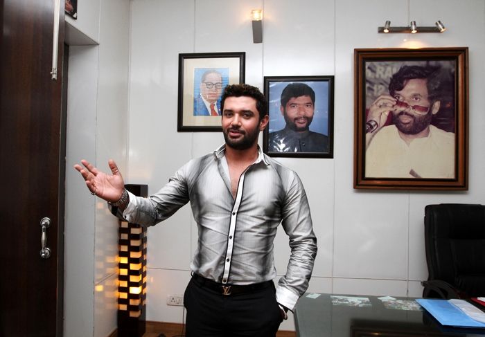 Chirag Paswan in his office