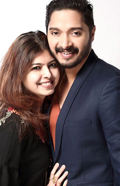 Shreyas Talpade with his wife