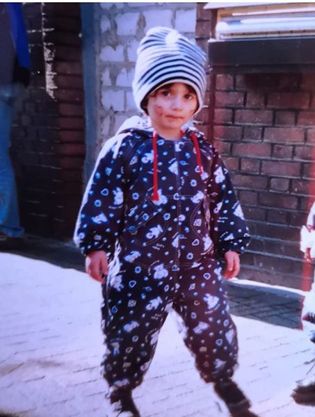 Elif Khan as a child