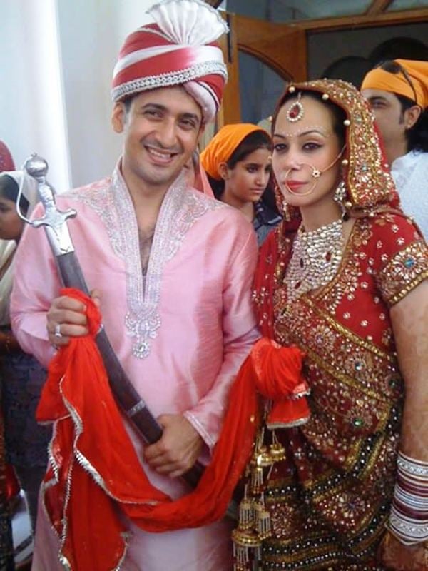 Harmeet Singh with His Second Wife