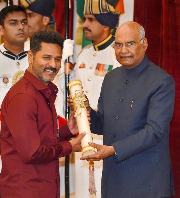 Prabhu Deva Receiving Padma Shri Award