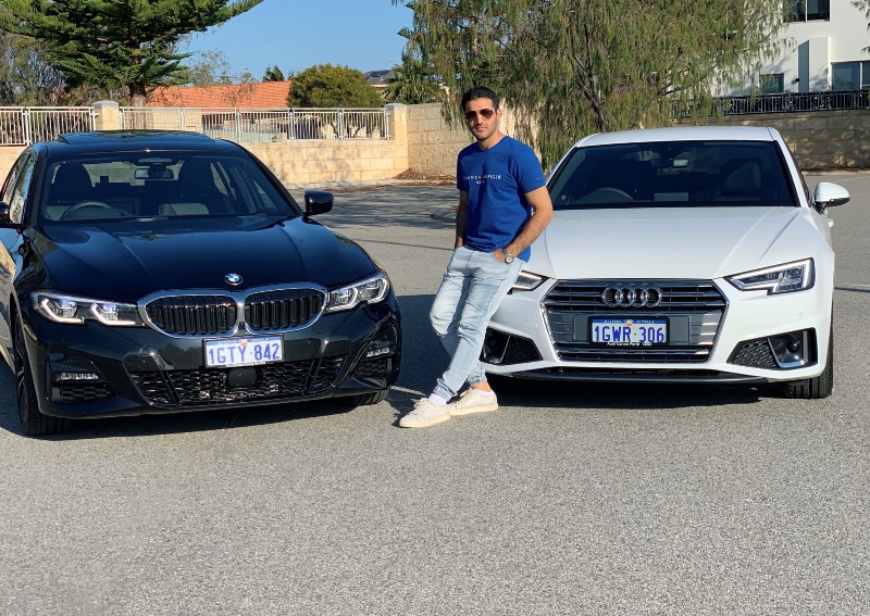 Yusof Mutahar Posing with His Cars