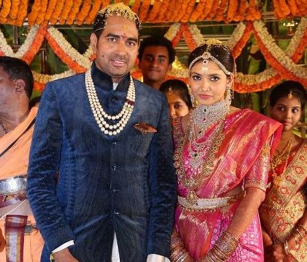 Director Krish's with his wife