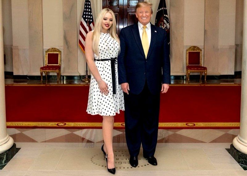 Donald Trump with his daughter Tiffany Trump