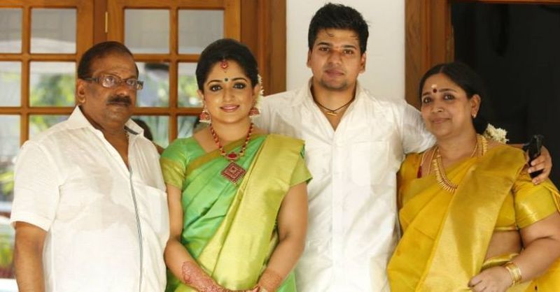 Kavya Madavan with her Family