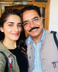 Ruhani Sharma with her father