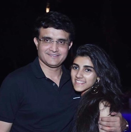 Sana Ganguly with her father