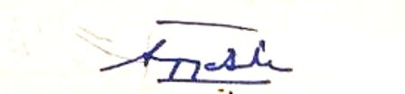 Supriya Sule's signature