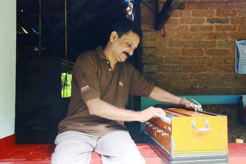 Dr Rajith Kumar Playing Harmonium