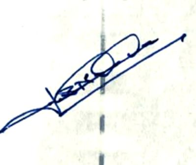 JP Nadda signature