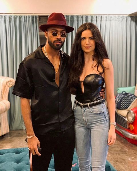 Natasa Stankovic with Hardik Pandya