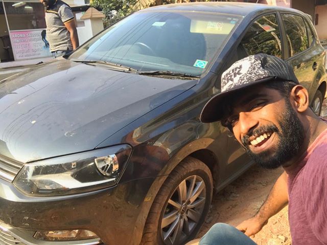 Pareekutty Perumbavoor with his car