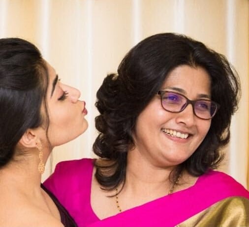 Rashmika Mandanna with her mother