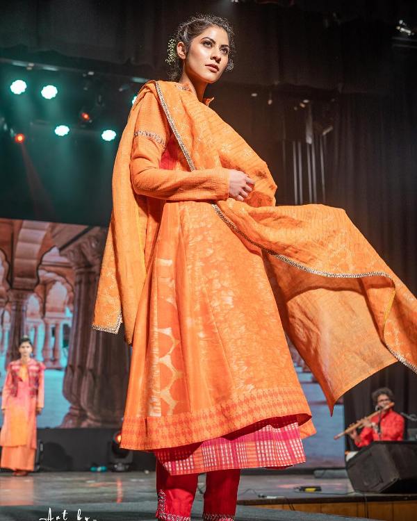 Sakshi Shivdasani during a fashion show
