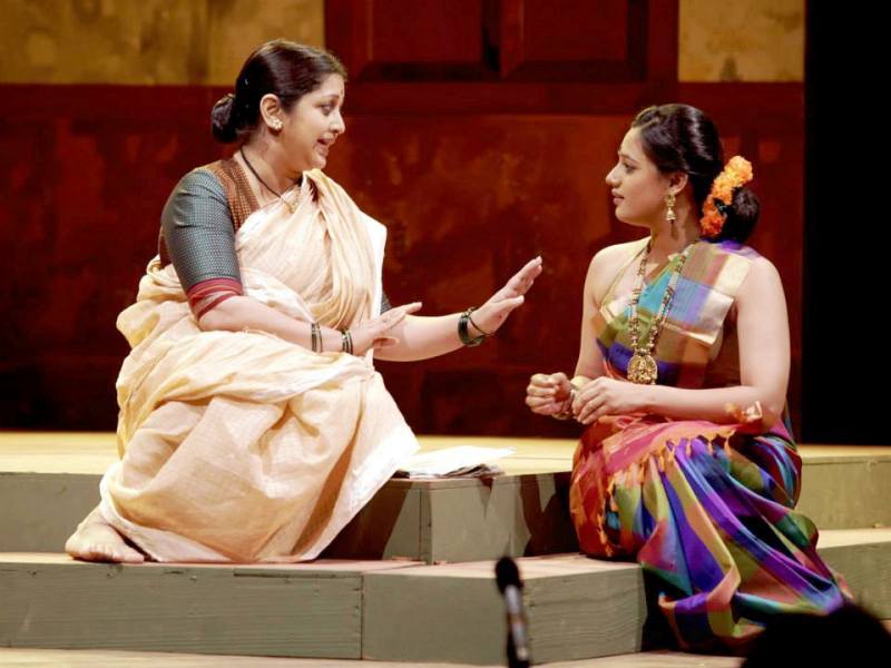 Spruha Joshi Performing in Theatre Play