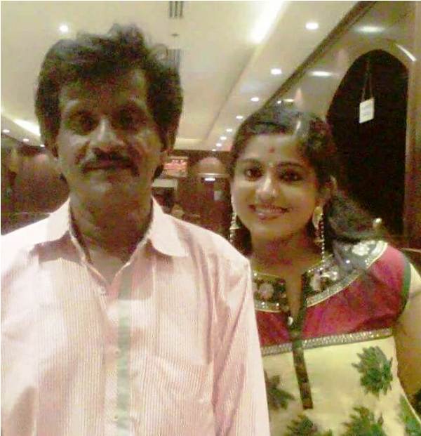 Veena Nair with Her Father