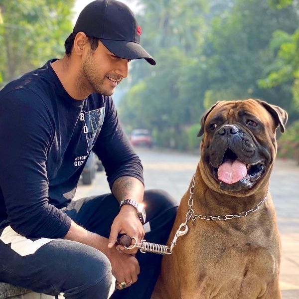 Yash Dasgupta with his dog Happy
