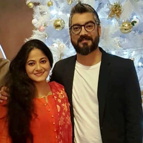 Amit Sharma with His Wife