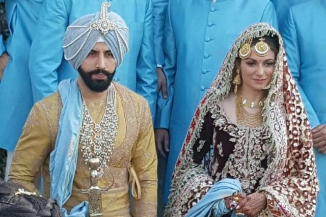 Simran Kaur Mundi's wedding picture