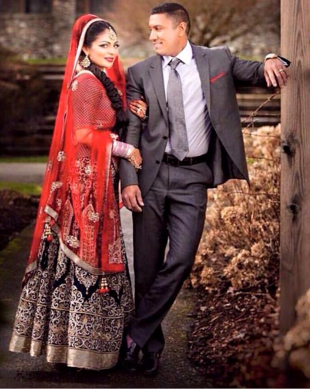 Harry Jawandha with his wife Neeru Bajwa