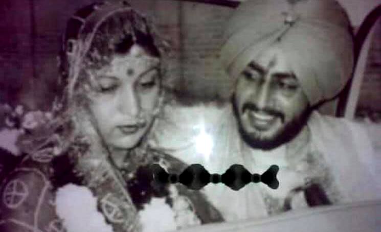 Manjeet Maan with her husband 