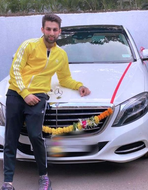 Mayur Verma with His Car