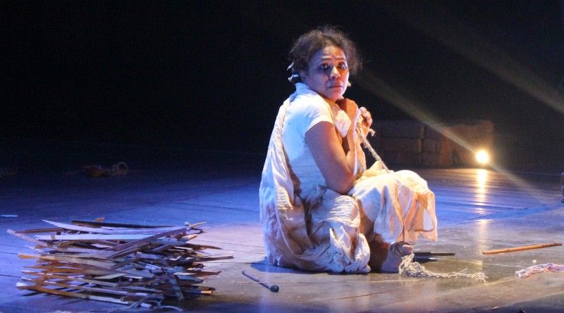 Seema Biswas Performing on Stage