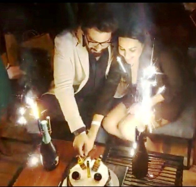 Shalabh Dang Celebrating Birthday with Kamya Punjabi