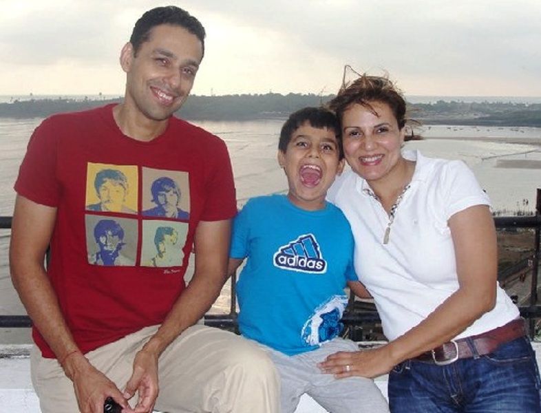 Dr. Anjali Hooda Sangwan With Her Husband and Son