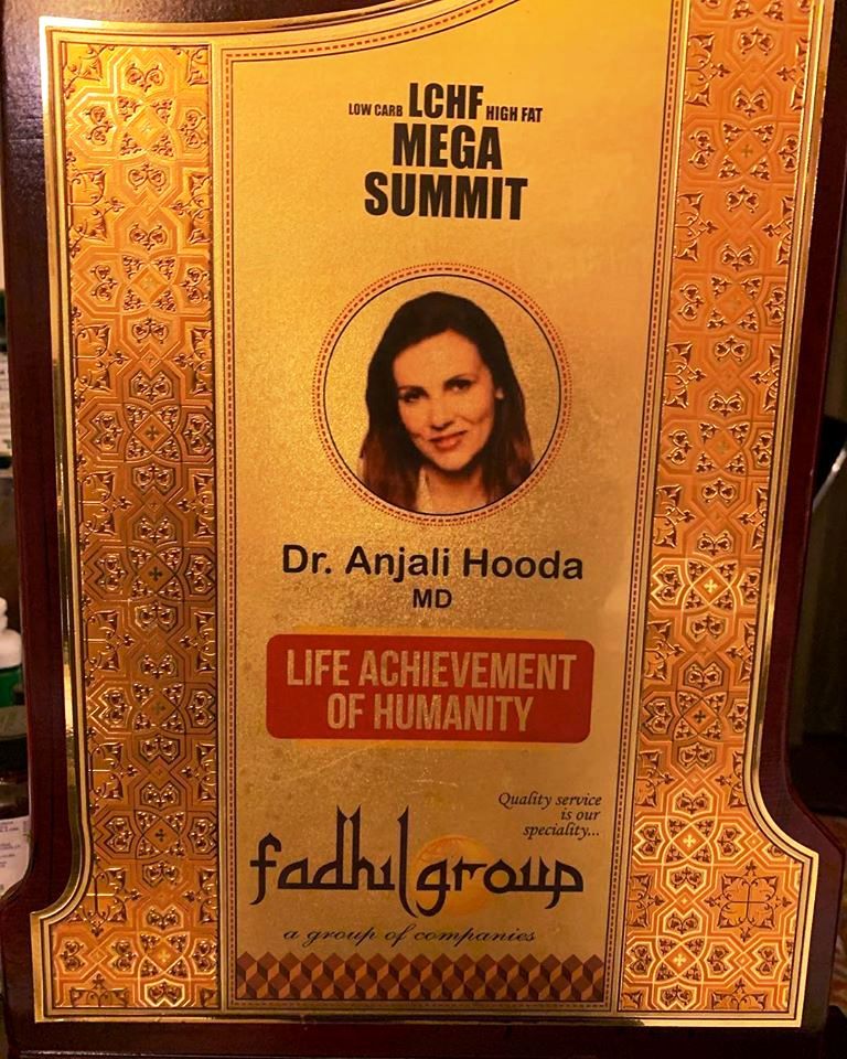 Dr. Anjali Hooda Sangwan's Award