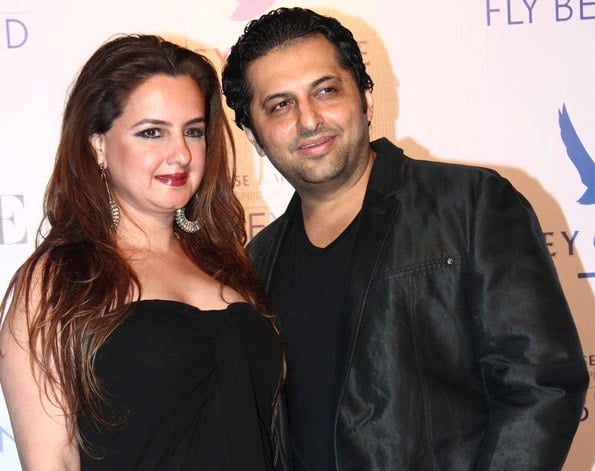 Farhan Furniturewala with his wife Laila Khan 
