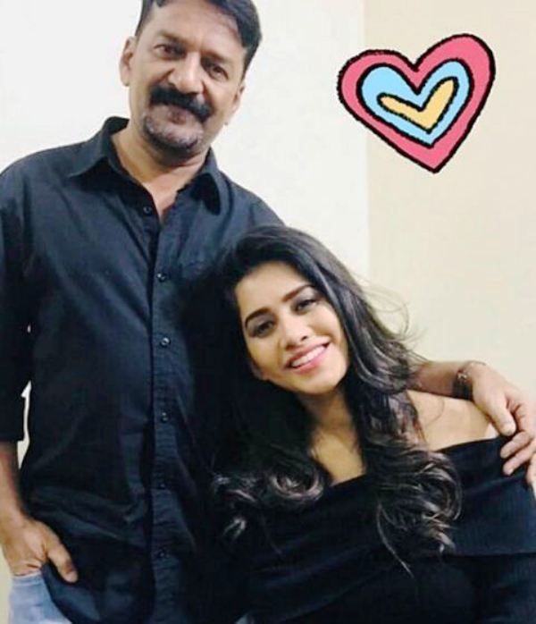 Nabha Natesh with Her Father