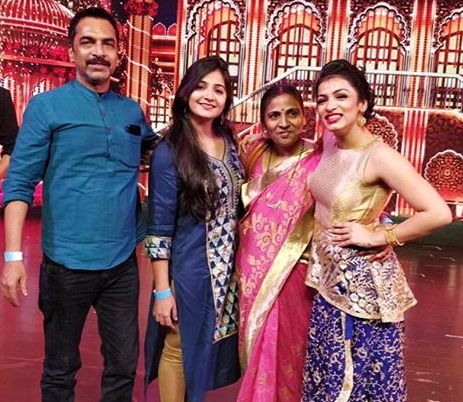 Shivani Jha with her family