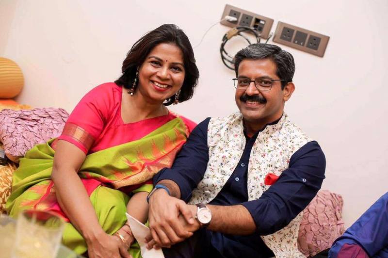 Sumit Awasthi and His Wife