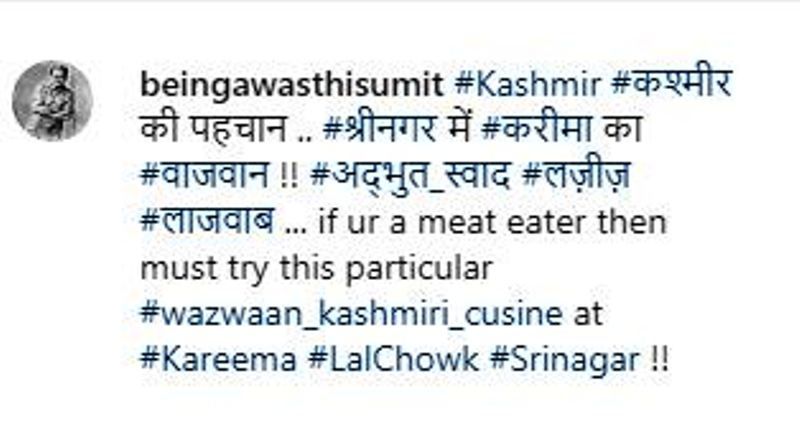 Sumit Awasathi's Instagram Post