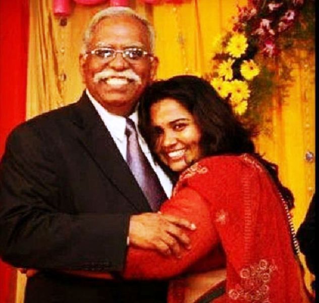 Sumukhi Suresh With Her Father
