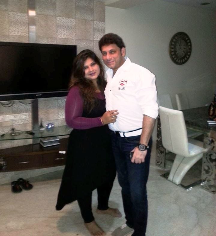 Waris Pathan with his wife